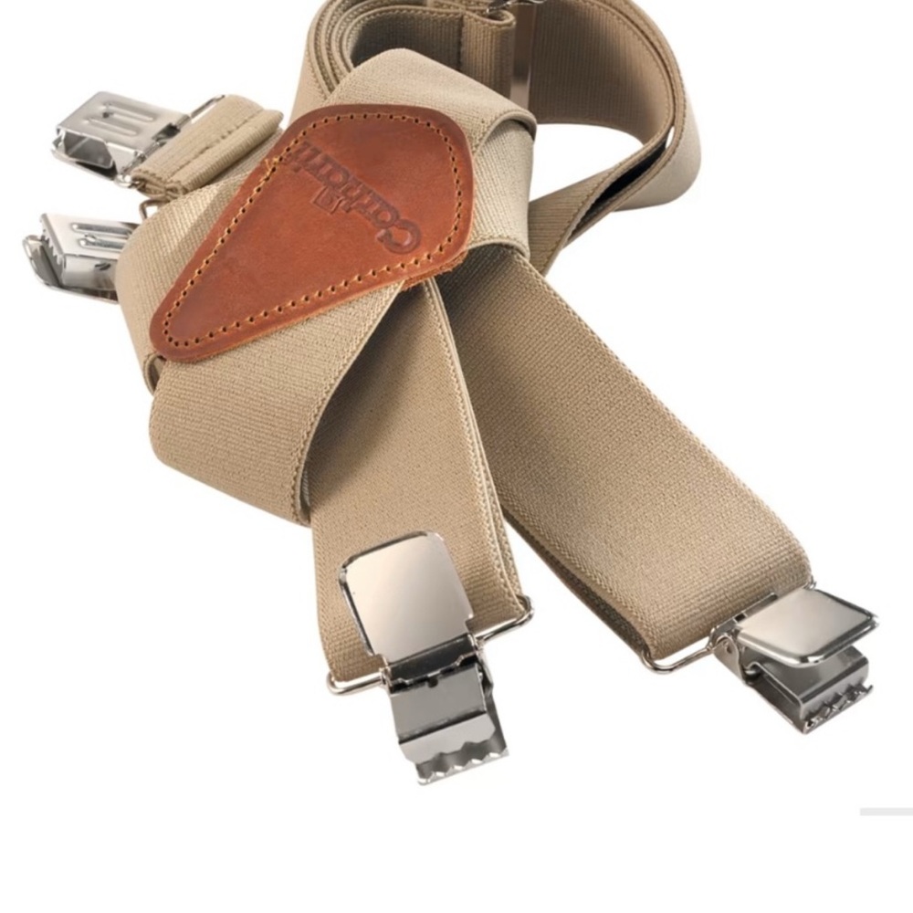 NWT Carhartt Men’s Khaki Suspenders | 46 Length